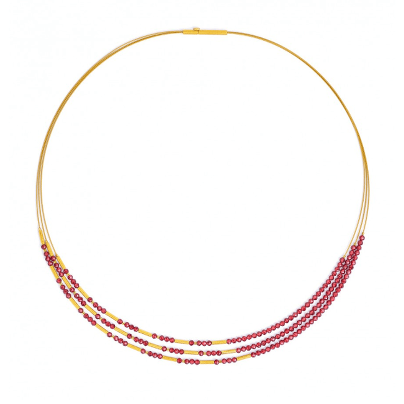 Clini Garnet Necklace - 85233776-Bernd Wolf-Renee Taylor Gallery