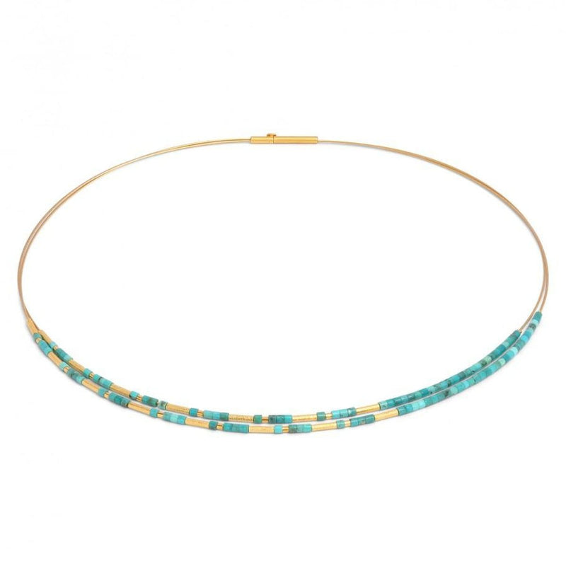 Clinni Blue Turquoise Necklace - 85234256-Bernd Wolf-Renee Taylor Gallery