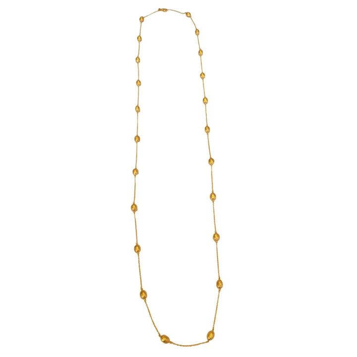 14K Gold Oval Stations Necklace - M8677-Marika-Renee Taylor Gallery