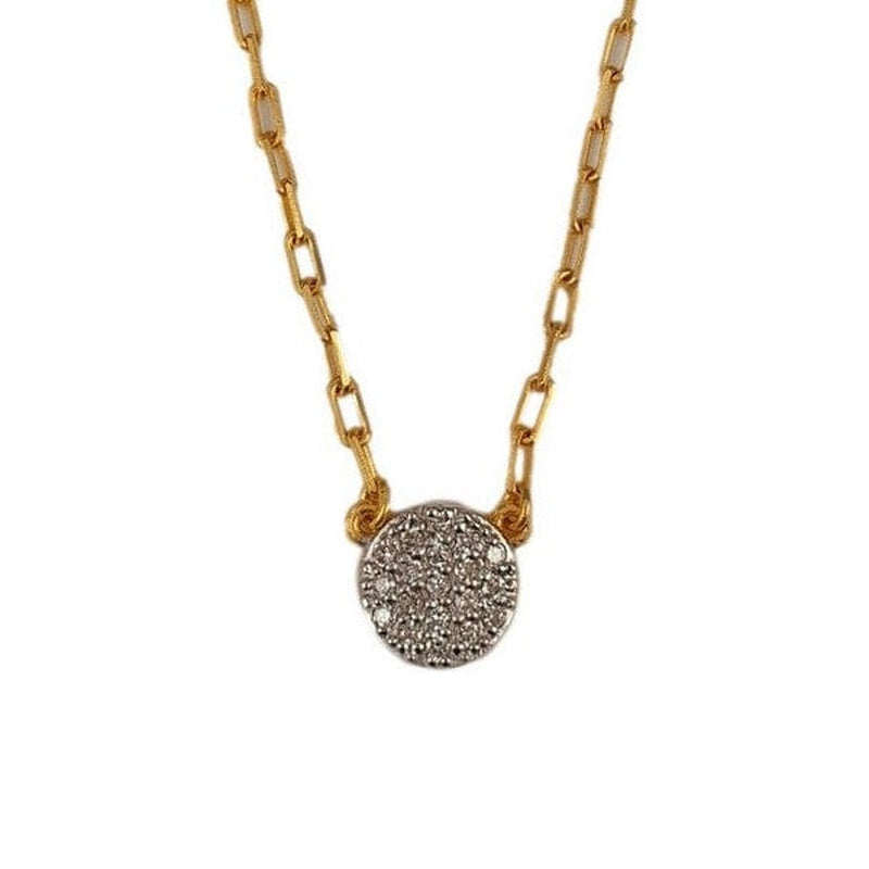 Marika 14k Gold & Diamond Disc Necklace - MA8687-Marika-Renee Taylor Gallery