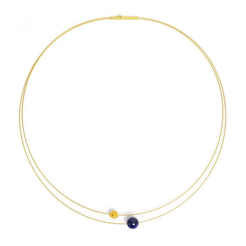 Face by Face Lapislazuli Necklace - 87154236-Bernd Wolf-Renee Taylor Gallery