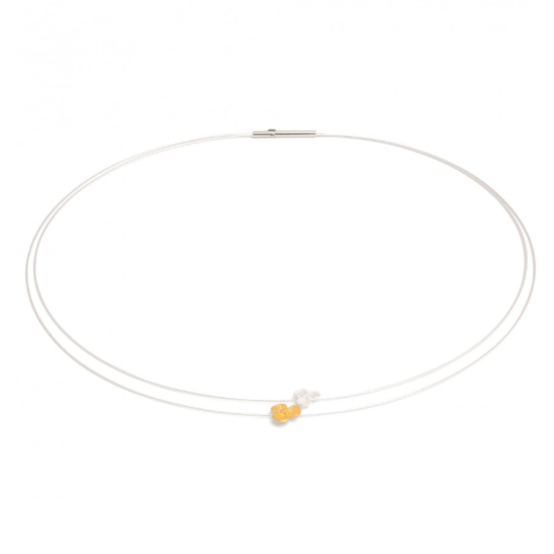 Flowerpair Bicolor Necklace - 87157584-Bernd Wolf-Renee Taylor Gallery