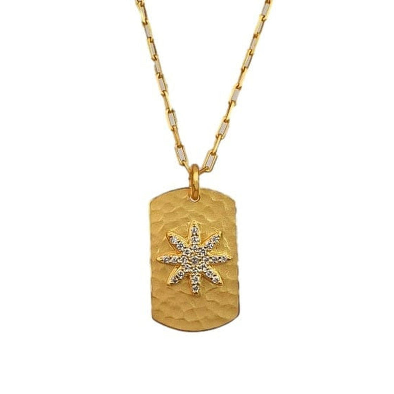 14K Gold & Diamond Starburst Necklace - M8820-Marika-Renee Taylor Gallery