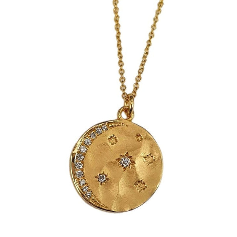Marika 14k Gold & Diamond Moon & Stars Necklace - MA8827-Marika-Renee Taylor Gallery