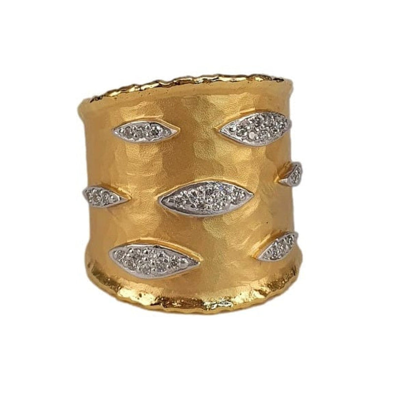 Marika Diamond & 14k Gold Ring - MA8833-Marika-Renee Taylor Gallery