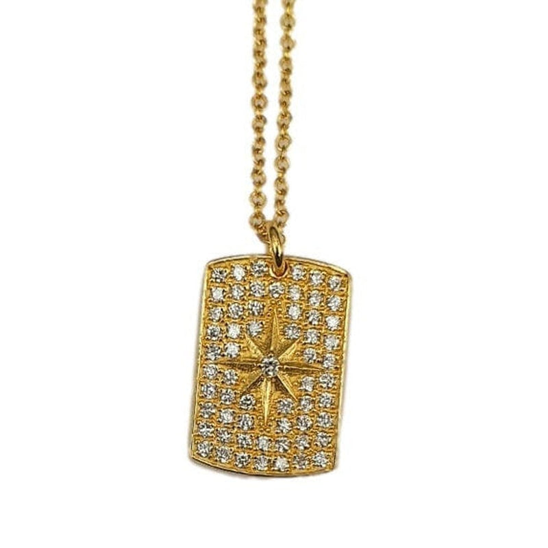 Marika Diamond & 14k Gold Star Necklace - MA8847-Marika-Renee Taylor Gallery