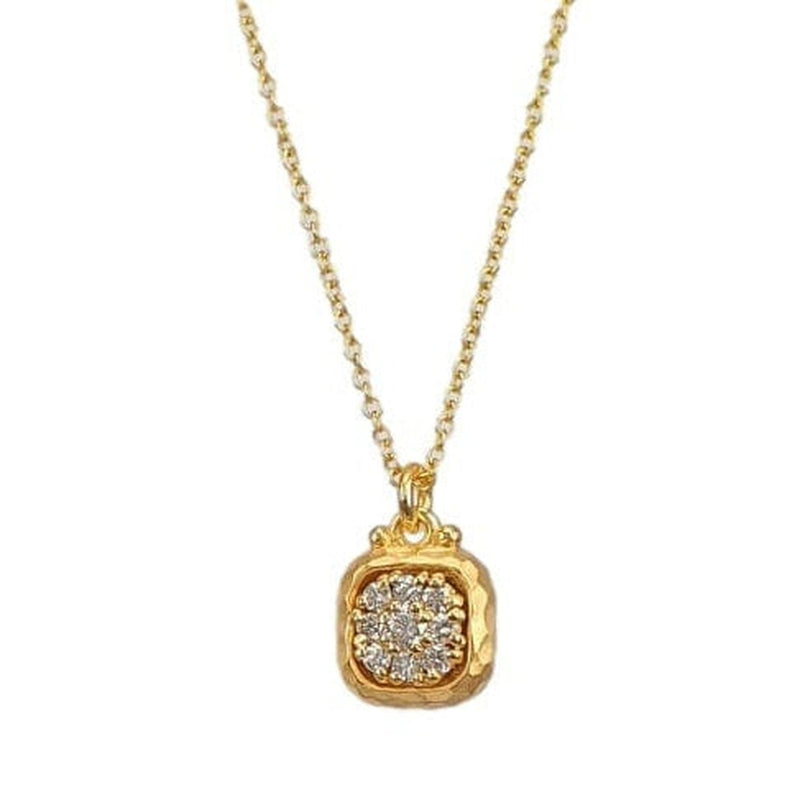 14K Gold & Diamond Square Necklace - M8850-Marika-Renee Taylor Gallery