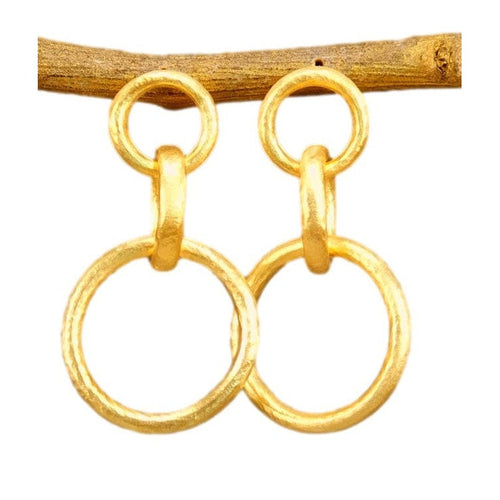 Marika 14k Gold Link Earrings - M8856-Marika-Renee Taylor Gallery