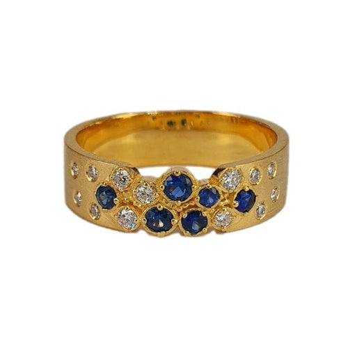 Marika Diamond & Sapphire 14k Gold Ring - M8875-Marika-Renee Taylor Gallery