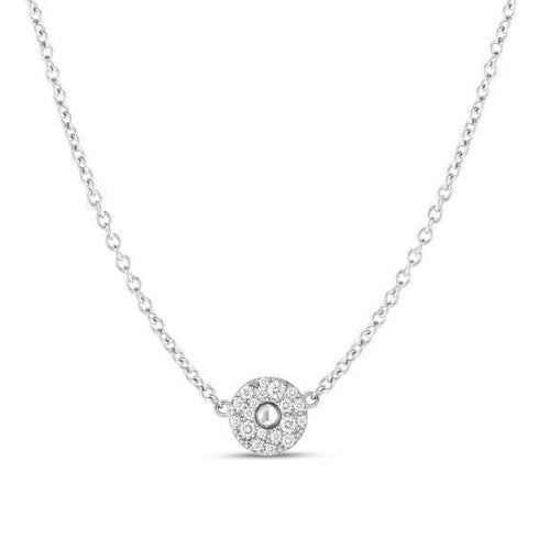 18k White Gold & Diamond Pois Moi Necklace - 8882616AWCHX-Roberto Coin-Renee Taylor Gallery