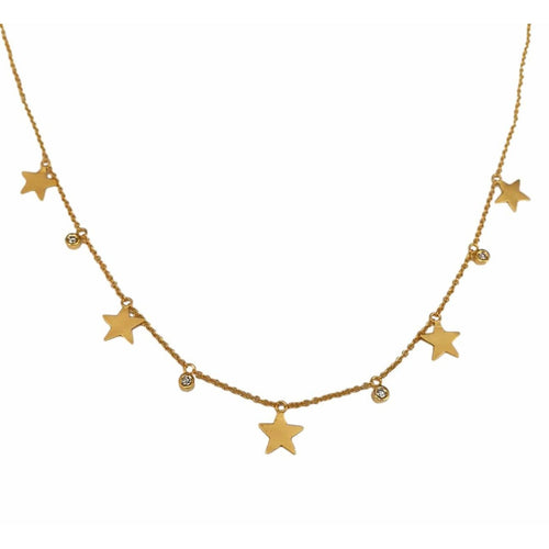 Marika 14k Gold & Diamond Star Necklace - M8899-Marika-Renee Taylor Gallery