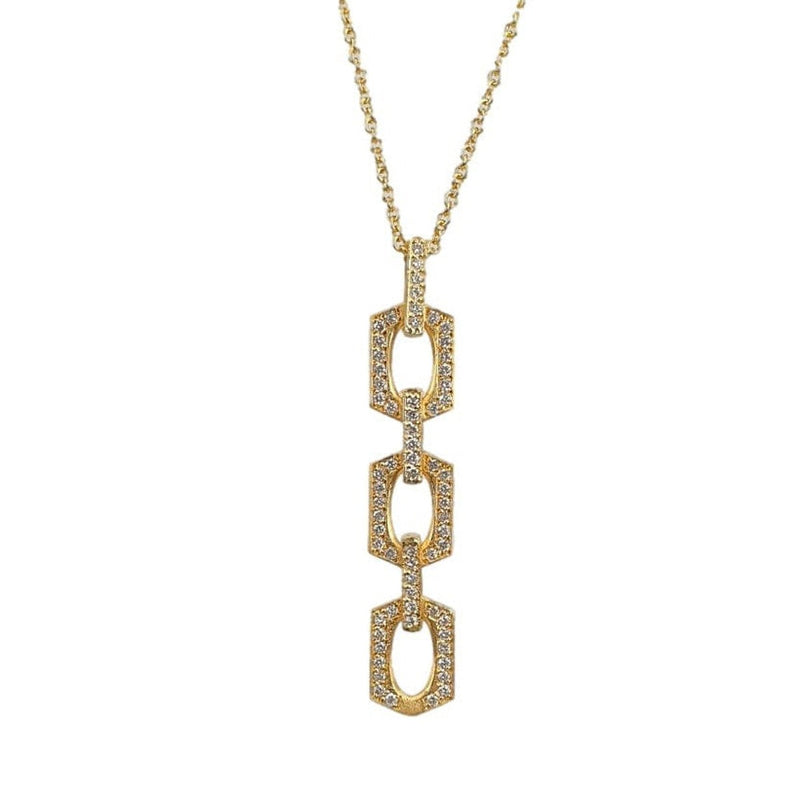 Marika 14k Gold & Diamond Link Necklace - M8922-Marika-Renee Taylor Gallery
