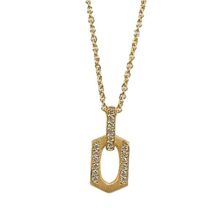 14K Gold & Diamond Link Necklace - M8923-Marika-Renee Taylor Gallery