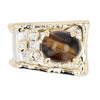 14K Gold & Crystalline Silver Tiger's Eye & Diamond Ring - 9880-Charles Duncan-Renee Taylor Gallery