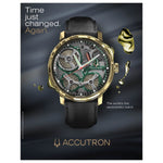 Spaceview 2020 Watch - Black/Green/18K Gold-Accutron-Renee Taylor Gallery