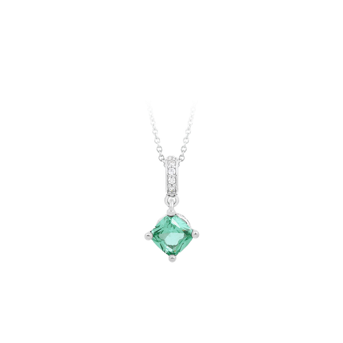 Amelie Green Paraiba CZ Pendant-Belle Etoile-Renee Taylor Gallery