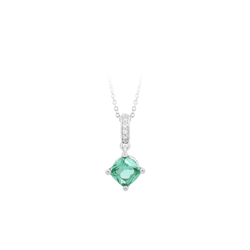 Amelie Green Paraiba CZ Pendant-Belle Etoile-Renee Taylor Gallery