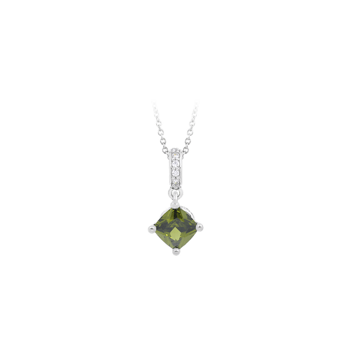 Amelie Olive CZ Pendant-Belle Etoile-Renee Taylor Gallery