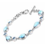 Atlantic Pear Bracelet - Batla00-00-Marahlago Larimar-Renee Taylor Gallery