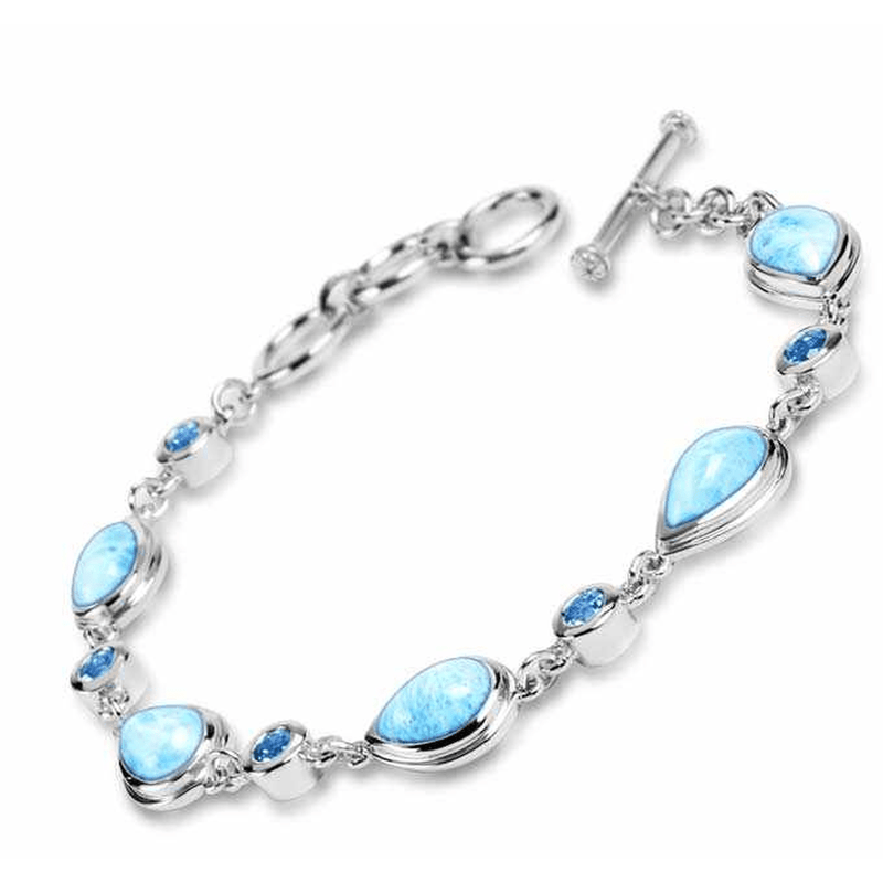 Atlantic Pear Bracelet - Batla00-00-Marahlago Larimar-Renee Taylor Gallery