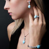 Azure Pear Ring - Razur0P-00-Marahlago Larimar-Renee Taylor Gallery