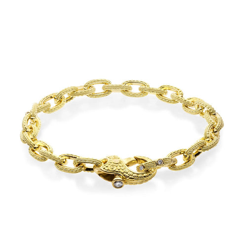 18K and Diamond Migration Chain "Victorian" Bracelet - B-10-Alex Sepkus-Renee Taylor Gallery