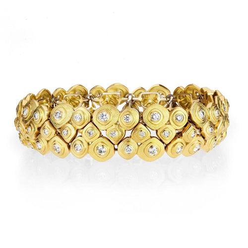 18K Pebble Diamond Bracelet - B-25D-Alex Sepkus-Renee Taylor Gallery