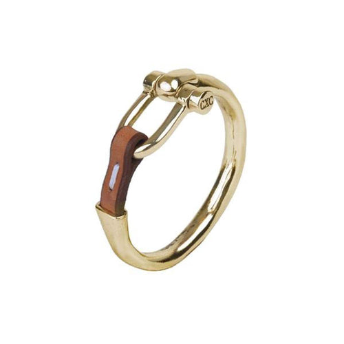 Gold Plated Leather Bracelet - B0058 ORC-CXC-Renee Taylor Gallery