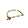 Gold Plated Leather Bracelet - B0059 ORC-CXC-Renee Taylor Gallery