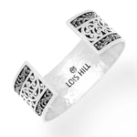 Sterling Silver Classic Medium Carved Scroll Cuff - BB6730-00318-Lois Hill-Renee Taylor Gallery