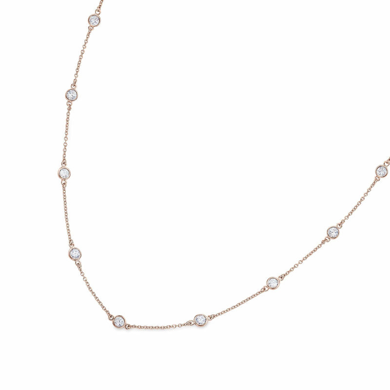 Rose Gold Vermeil Finish Sterling Silver Necklace - BL2046CHRG-Kelly Waters-Renee Taylor Gallery