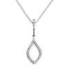 Platinum Finish Sterling Silver Micropave Drop Pendant - BL2132N-Kelly Waters-Renee Taylor Gallery