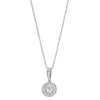 Platinum Finish Sterling Silver Micropave Halo Pendant - BL2252N-Kelly Waters-Renee Taylor Gallery