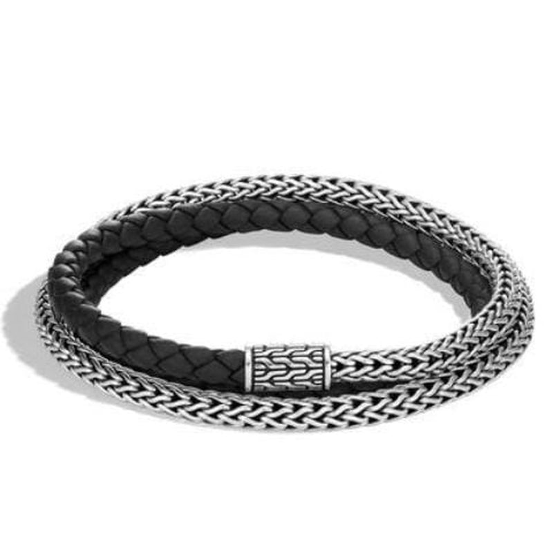 Classic Chain Triple Wrap Bracelet - BM90263BL-John Hardy-Renee Taylor Gallery