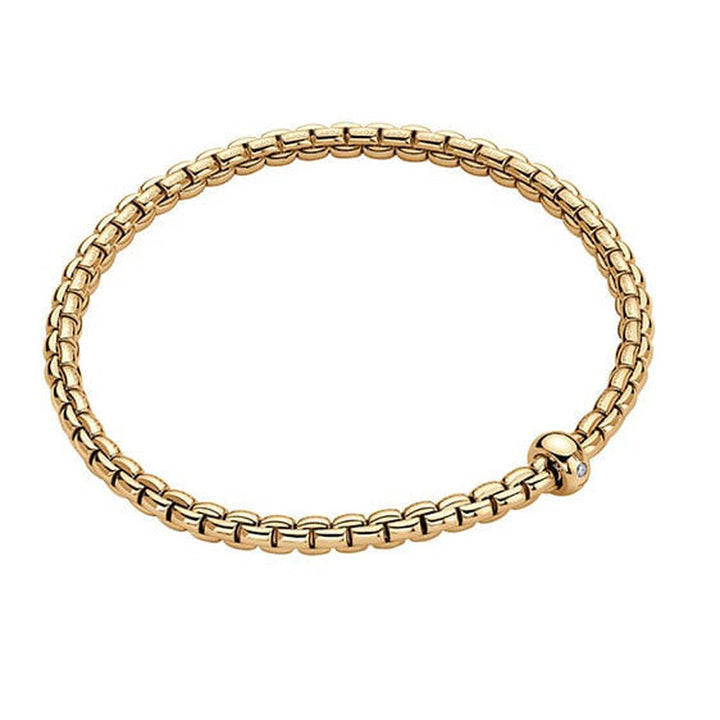 Flex'it EKA 18K Yellow Gold & Diamond 3.9mm Bracelet-FOPE-Renee Taylor Gallery