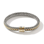 Classic Chain Gold & Silver Reversible Bracelet - BUZ900994RV-John Hardy-Renee Taylor Gallery