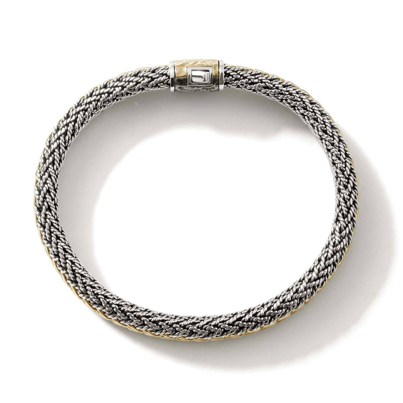 Classic Chain Gold & Silver Reversible Bracelet - BUZ900994RV-John Hardy-Renee Taylor Gallery