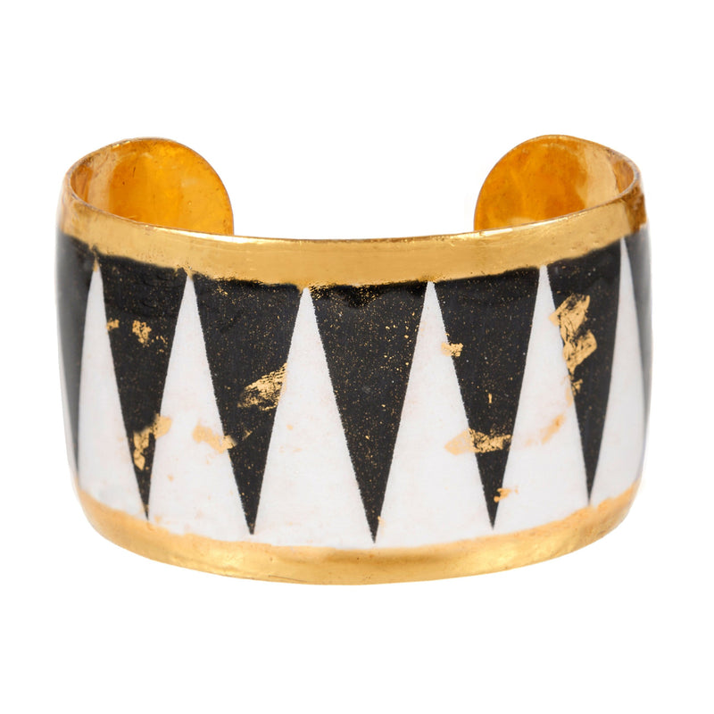 B&W Spike 1.5" Gold Cuff - BW105-Evocateur-Renee Taylor Gallery