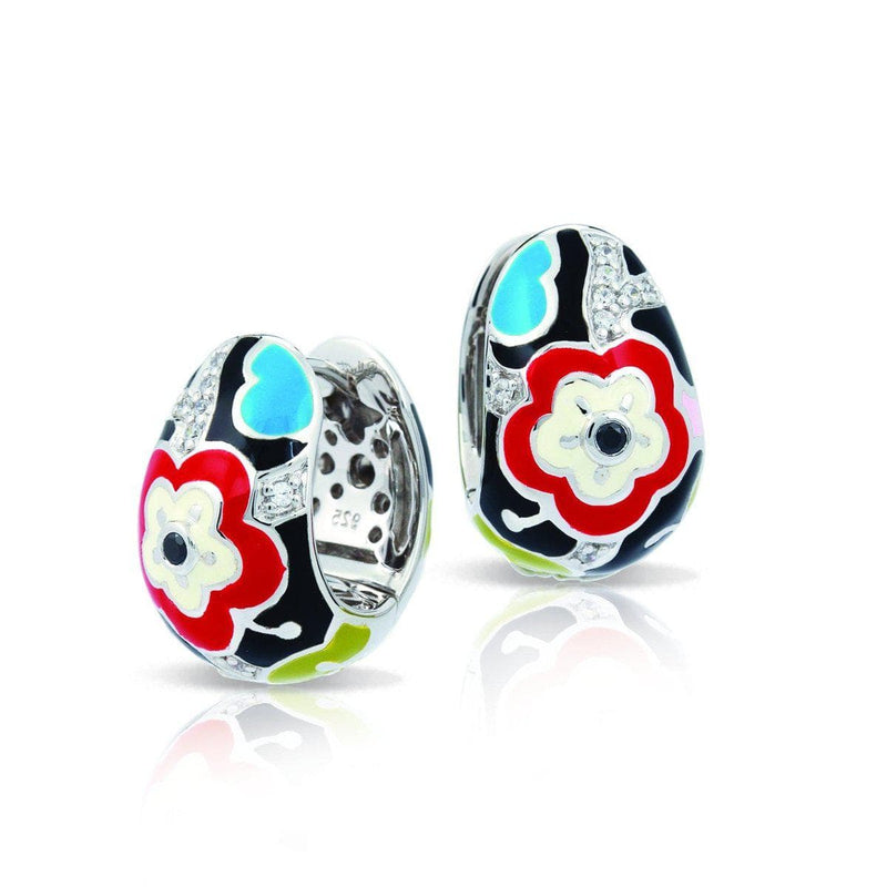 Cherry Blossom Red Earrings-Belle Etoile-Renee Taylor Gallery