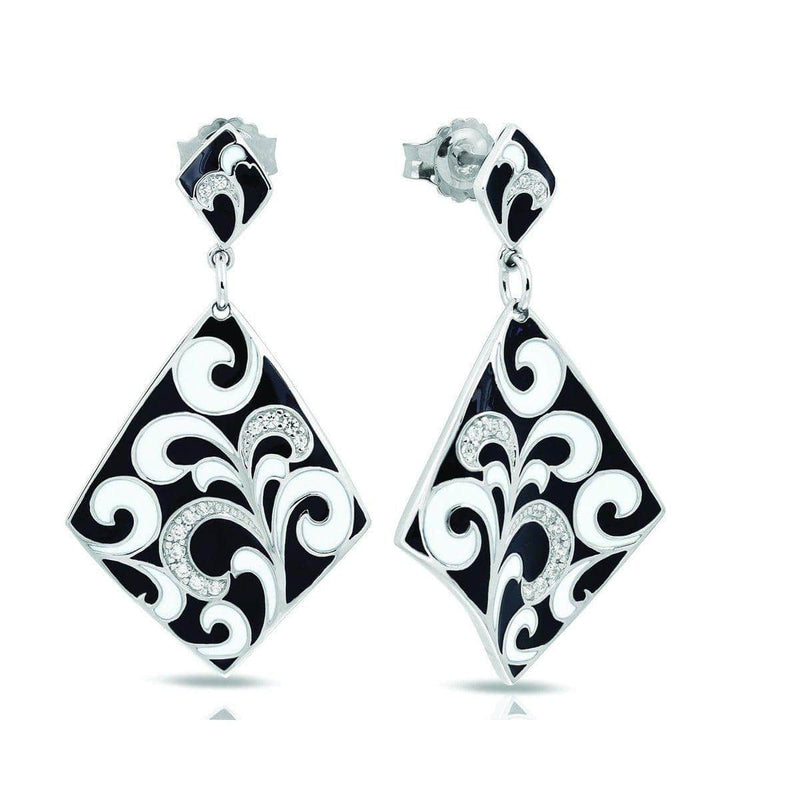 Contessa Black Earrings-Belle Etoile-Renee Taylor Gallery