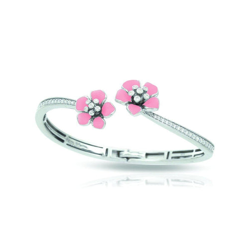 Forget-Me-Not Rose Quartz Bangle-Belle Etoile-Renee Taylor Gallery