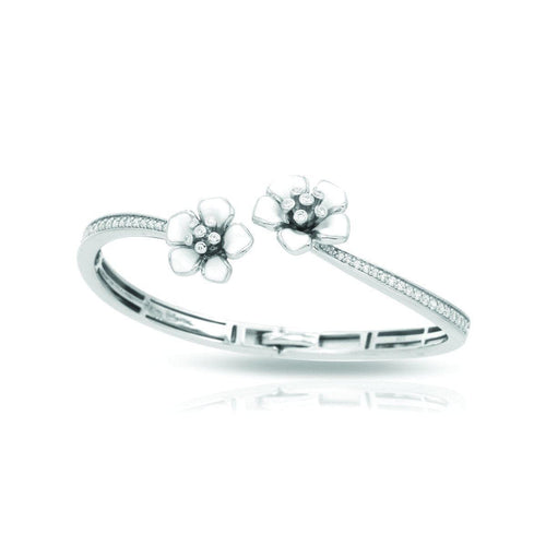 Forget-Me-Not White Bangle-Belle Etoile-Renee Taylor Gallery