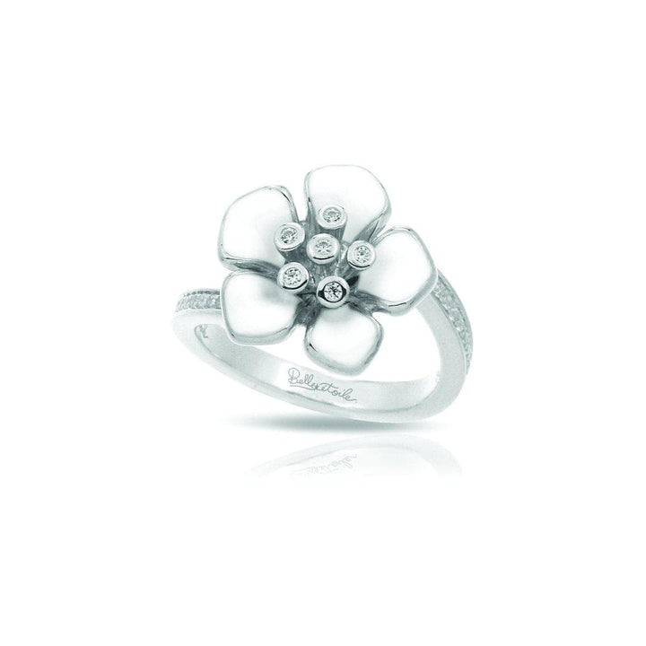 Forget-Me-Not White Ring-Belle Etoile-Renee Taylor Gallery