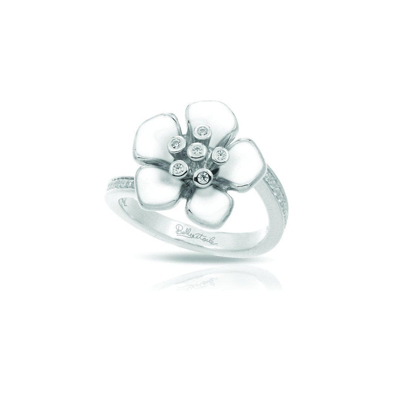 Forget-Me-Not White Ring-Belle Etoile-Renee Taylor Gallery