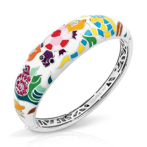 Galapagos White Bangle-Belle Etoile-Renee Taylor Gallery