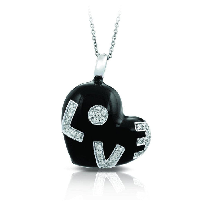 Love Black Pendant-Belle Etoile-Renee Taylor Gallery