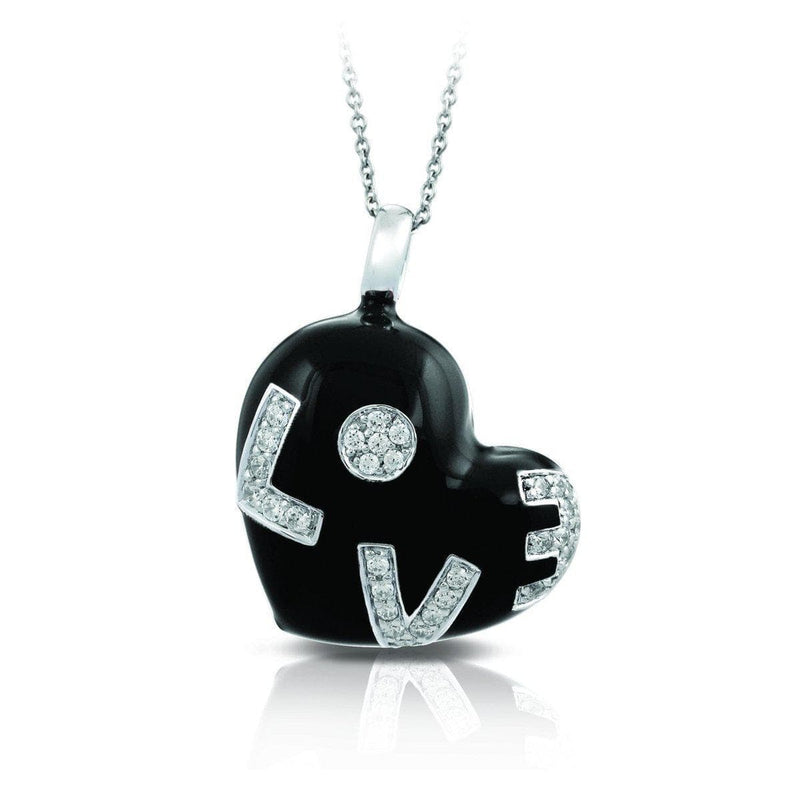 Love Black Pendant-Belle Etoile-Renee Taylor Gallery