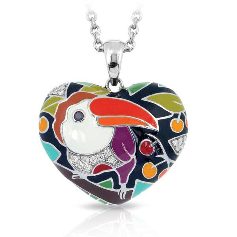 Love Toucan Black Pendant-Belle Etoile-Renee Taylor Gallery