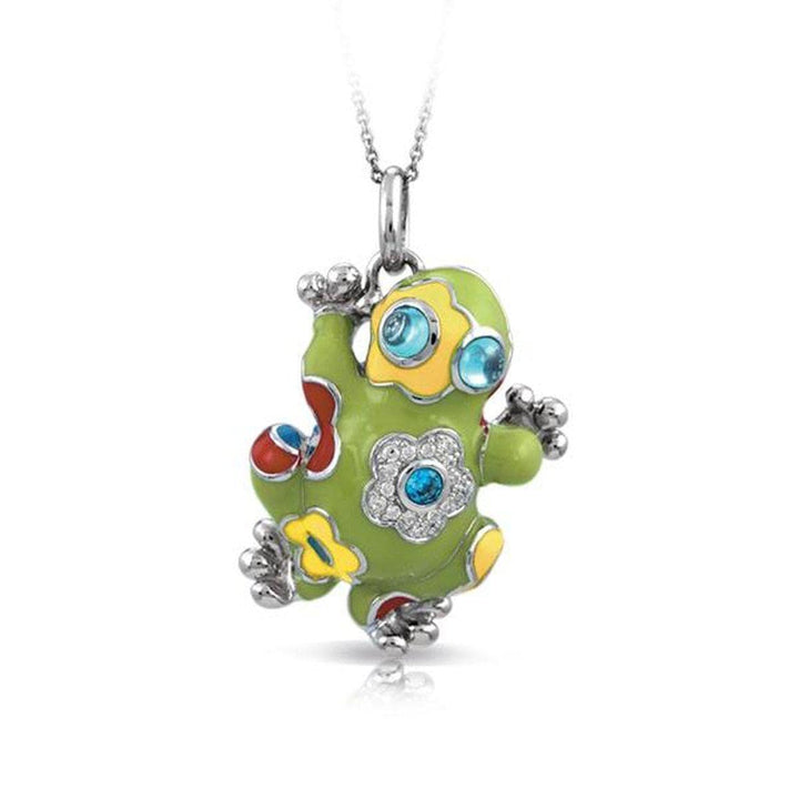 Lucky Frog Green Pendant-Belle Etoile-Renee Taylor Gallery