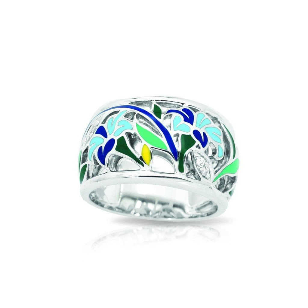 Morning Glory Blue Ring-Belle Etoile-Renee Taylor Gallery